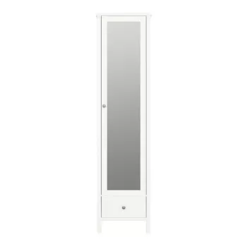 Sifonier alb cu oglinda 49.3x195 cm Tromso - Tvilum fa24 imagine