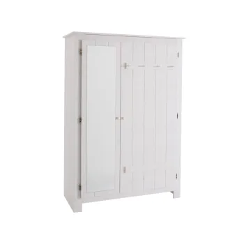 Sifonier alb din lemn de pin cu oglinda 120x170 cm Bertram - Storaa 6fb1 imagine