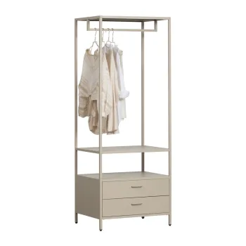 Sifonier bej deschis din metal 70x185x54 cm Ferris - WOOOD d966 imagine