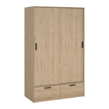 Sifonier cu aspect de lemn de stejar cu usa glisanta 121x200 cm Line - Tvilum 90a2 imagine