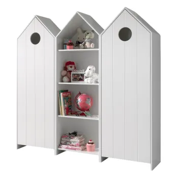 Sifonier de copii alb deschis 173x171,5 cm CASAMI - Vipack 012b imagine