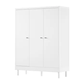 Sifonier de copii alb din lemn de fag 146x190x55 cm Forrest - Vipack 0696 imagine