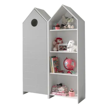 Sifonier de copii alb/gri deschis 115x171,5 cm CASAMI - Vipack 33d6 imagine