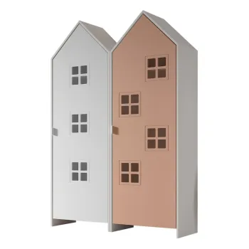 Sifonier de copii alb/roz 115x171,5 cm CASAMI BRUGES - Vipack 3c85 imagine