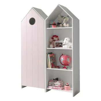 Sifonier de copii alb/roz deschis 115x171,5 cm CASAMI - Vipack fe56 imagine