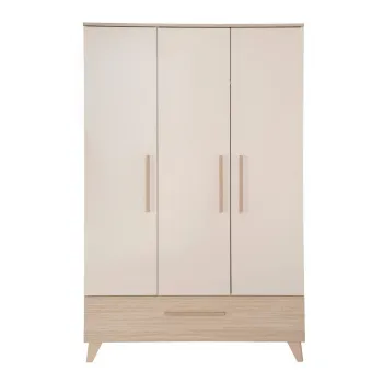 Sifonier de copii crem/in culoare naturala cu aspect de lemn de stejar 118x190x52 cm Sidney - Roba ac6b imagine