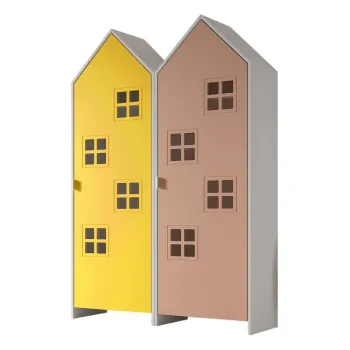 Sifonier de copii galben/roz 115x171,5 cm CASAMI BRUGES - Vipack 0840 imagine