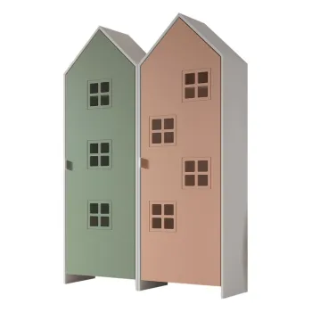 Sifonier de copii verde/roz 115x171,5 cm CASAMI BRUGES - Vipack 97f9 imagine