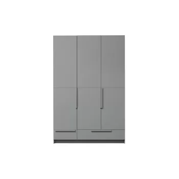 Sifonier din lemn de pin cu 3 usi WOOOD Pure, latime 142 cm, gri 3e67 imagine