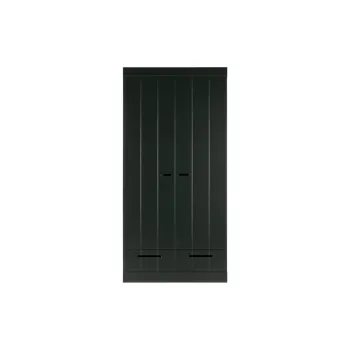 Sifonier din lemn de pin negru 94x195 cm Connect - WOOOD 79ab imagine