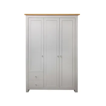 Sifonier gri cu aspect de lemn de stejar 112x180 cm Emerald - Storaa 62db imagine