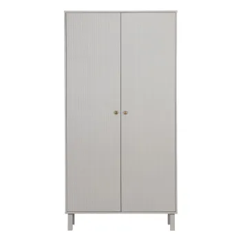 Sifonier gri deschis din lemn de pin 100x195 cm Madu - WOOOD 491a imagine