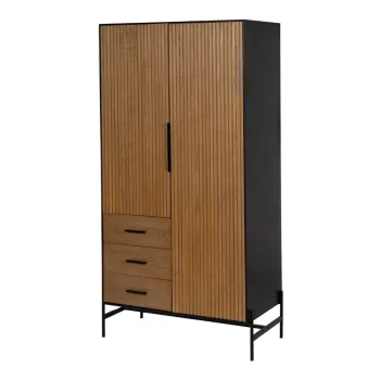 Sifonier in culoare naturala cu aspect de lemn de frasin 104x203 cm - Ixia 20ae imagine