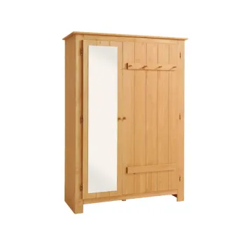 Sifonier in culoare naturala din lemn de pin cu oglinda 120x170 cm Bertram - Storaa e3e2 imagine