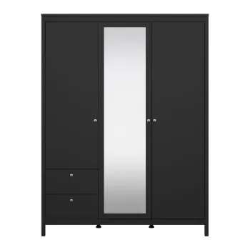 Sifonier negru cu oglinda 150x199x58 cm Madrid - Tvilum 1b3e imagine