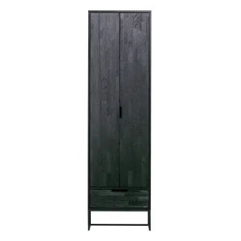 Sifonier negru din lemn de frasin 60x210 cm Silas - WOOOD fe50 imagine