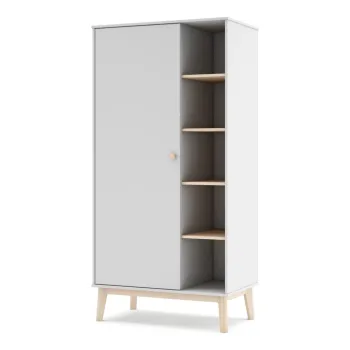 Sifonier pentru copii alb 90x181 cm Esteban - Marckeric ab7f imagine