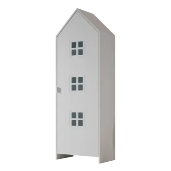 Sifonier pentru copii alb din lemn de pin 37x172 cm Casami Bruges - Vipack aa91 imagine