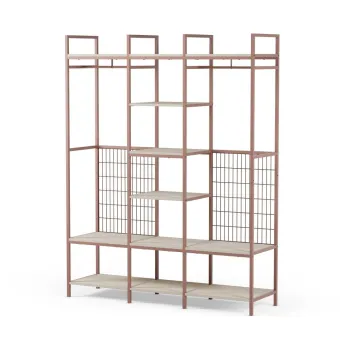 Sifonier teracota deschis din otel 140x179,5x40 cm Amara - Marckeric 6479 imagine