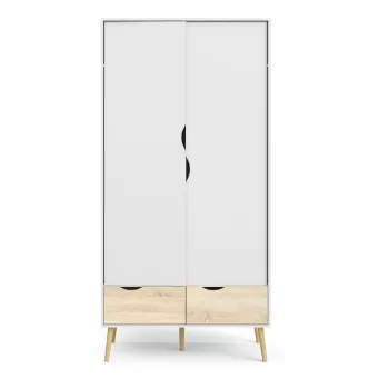 Sifonier Tvilum Oslo, 99 x 200 cm, alb-natural b08e imagine