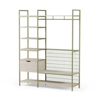 Sifonier verde deschis din otel 140x179,5x40 cm Amara - Marckeric 711f imagine