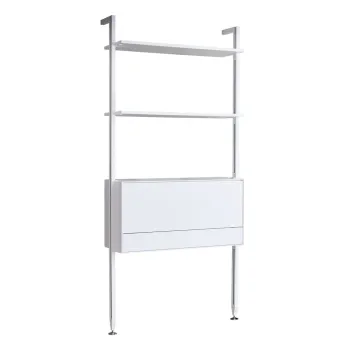 Sistem de rafturi si dulap multifunctional Edge by Hammel, alb ae28 imagine