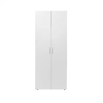 Dulap ALMA 2 usi, 1 raft, bara haine, alb, 80x52x203 cm 0598 imagine