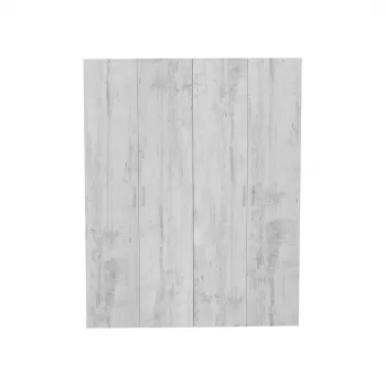 Dulap ALMA L, 4 usi, 6 rafturi, bara de haine, pin antichizat, 160x52x203 cm 4029 imagine
