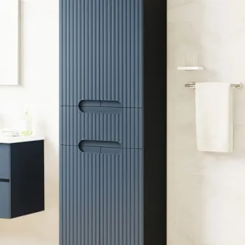 Dulap baie seria 033, front MDF, 4 usi, 1 sertar, antracit, 60x31.6x166 cm c54c imagine