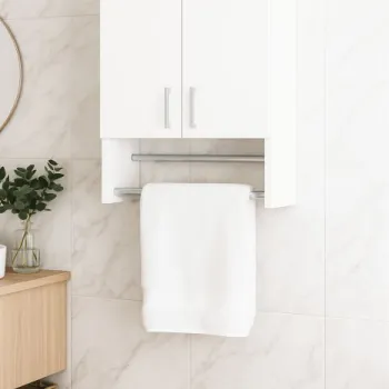 Dulap baie suspendat BELLA, 2 usi, montat, alb, 50x21.5x68 cm ce24 imagine