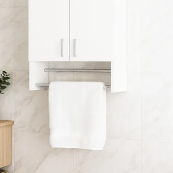 Dulap baie suspendat BELLA, 2 usi, montat, alb, 60x21.5x68 cm aed6 imagine