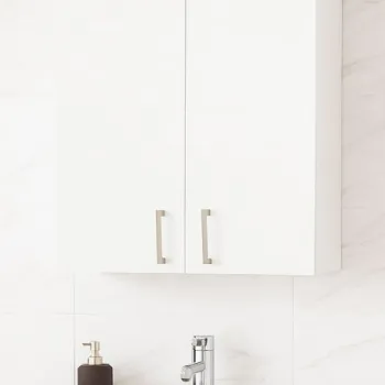 Dulap baie suspendat PROFI, 2 usi, alb, 55x21.5x68 cm 4ace imagine