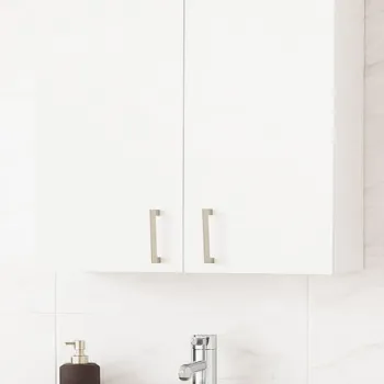 Dulap baie suspendat PROFI, 2 usi, alb, 65x21.5x68 cm 277f imagine