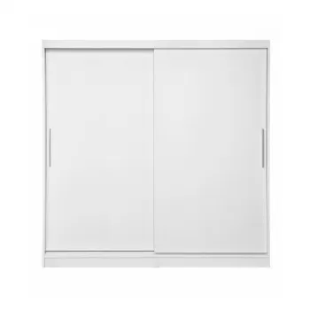 Dulap CORFU 01, usi glisante, alb, 200x60x200 cm 62a9 imagine
