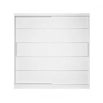 Dulap CORFU 03, usi glisante, alb, 200x60x200 cm a709 imagine