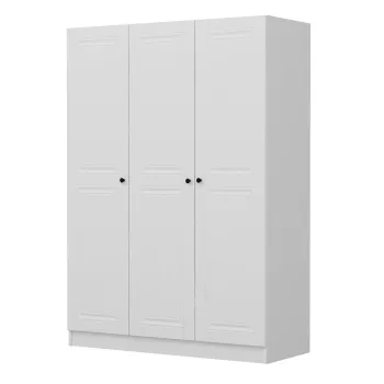 Dulap KALE, 3 usi, alb, 135x52x190 cm 3e3c imagine