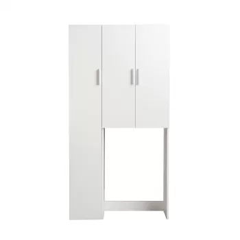 Dulap masina de spalat GRAND XL, 3 usi, alb, 97x30x190 cm bcd6 imagine