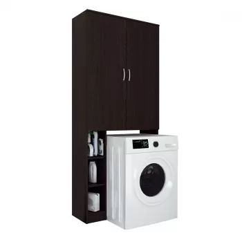 Dulap MS, 2 usi, polite, wenge, 85x35x199 cm d098 imagine