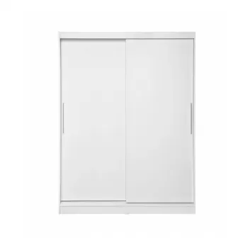 Dulap RODOS 01, usi glisante, alb, 150x60x200 cm 46fe imagine