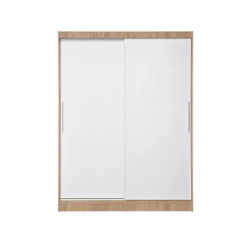 Dulap RODOS 01, usi glisante, corp somona + usi alb, 150x60x200 cm cbf0 imagine