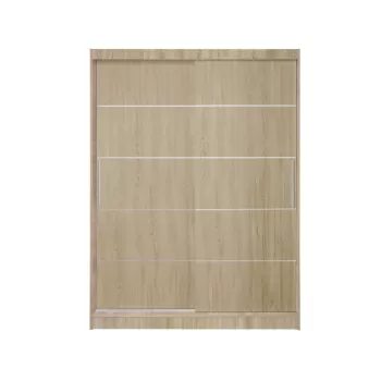 Dulap RODOS 03, usi glisante, sonoma, 150x60x200 cm debe imagine