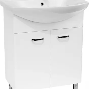 Dulap baie Cersanit Alpina pentru lavoar Omega 65, alb fb60 imagine