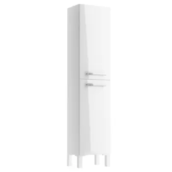 Dulap baie Cersanit Melar, 2 usi, 144 cm, alb, montat bf1c imagine