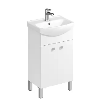 Dulap baie Cersanit Sati pentru lavoar Cersania 50, alb 780d imagine
