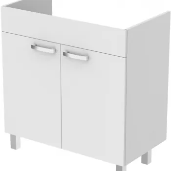 Dulap baie cu picioare Ideal Standard Tempo pentru lavoar, 80 cm, alb lucios 9419 imagine