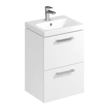 Dulap baie Melar cu lavoar inlclus 50 cm, alb, Cersanit cb94 imagine