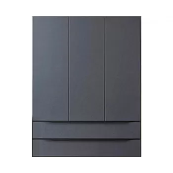 Dulap baie suspendat 100 cm, cu 2 sertare si 3 usi, gri inchis, KolpaSan Malaya 0ac1 imagine