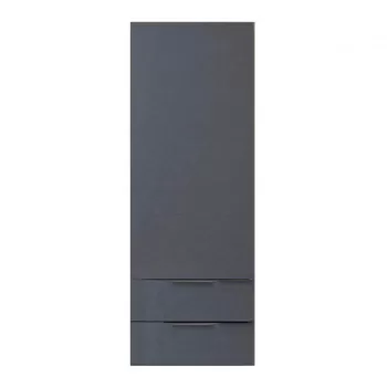 Dulap baie suspendat 45 cm cu 2 sertare si o usa, gri inchis, KolpaSan Malaya 041b imagine