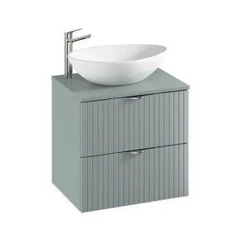 Dulap baie suspendat 60 cm pentru lavoar, fjiord mat, Cersanit Tirso 8fa1 imagine