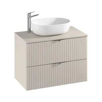 Dulap baie suspendat 80 cm pentru lavoar, casmir mat, Cersanit Tirso 5eec imagine